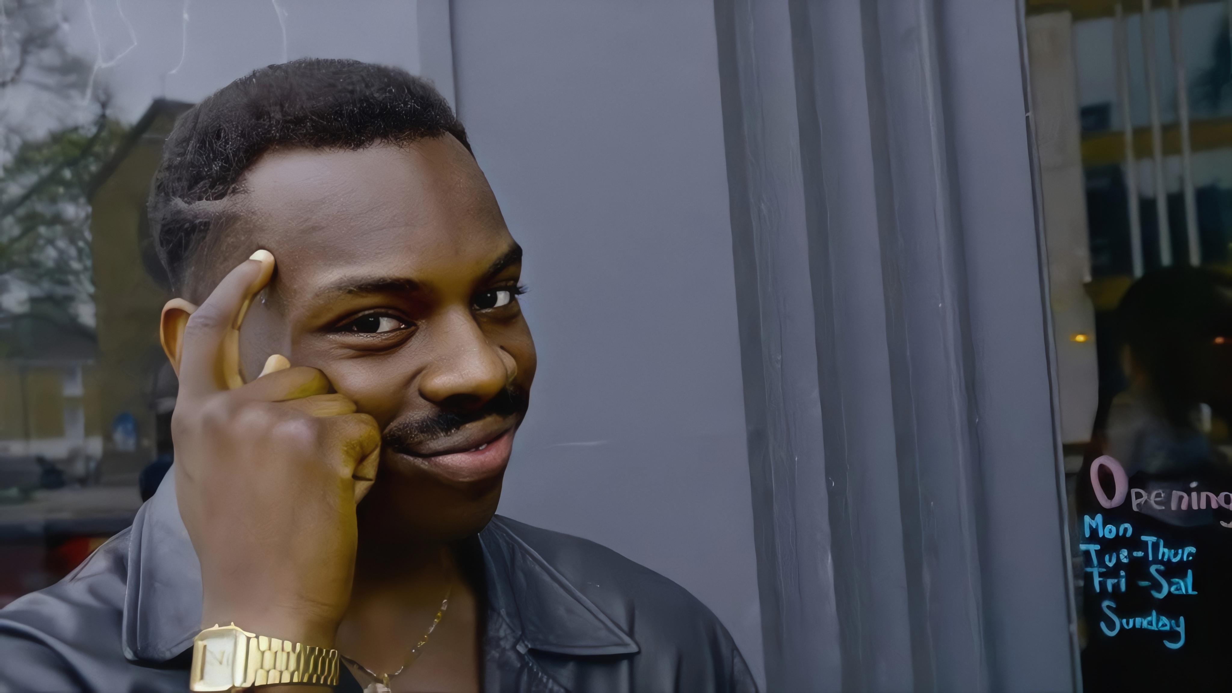 Tu peux pas si black pense doigt thinking you can_t Meme Template